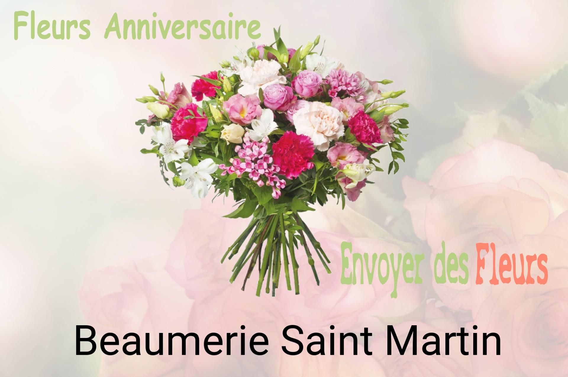 Bouquet de fleurs d’anniversaire livré à Beaumerie-Saint-Martin